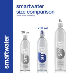 smartwater Smart Water Sports Cap, 700ml, 24 Pack, 23.7 Fl Ounce (Pack of 24)