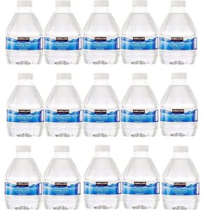 Water Bottled Purified Water 8 Fl Oz (Pack of 15, Total of 120 Fl Oz)