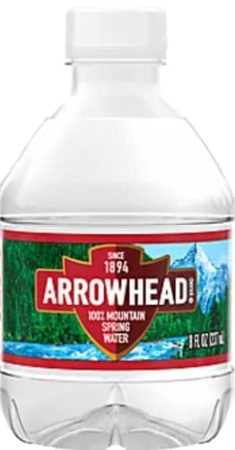 Diamond coast Arrowhead spring water 8 fl oz, total 15 bottles, total 120 fl oz