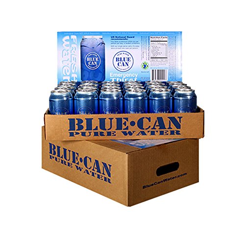 Blue Can Premium Emergency Drinking Water - 12oz 24 Pack