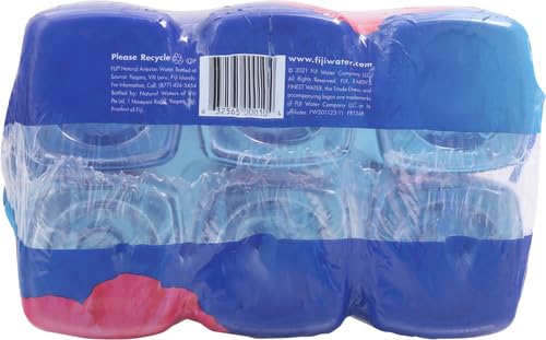 FIJI Natural Artesian Bottled Water 1 Liter / 33.8 Fl Ounce (Pack of 6)