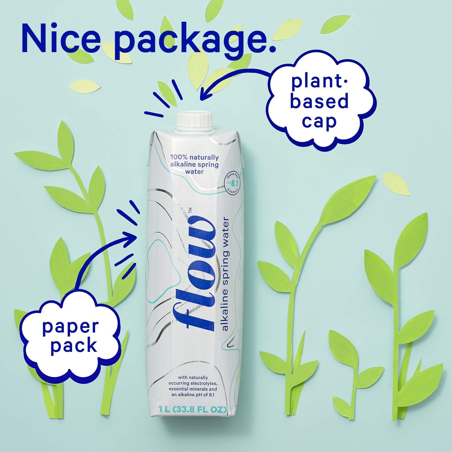 Flow Alkaline Spring Water - Refreshing Taste Of Natural Alkaline Water With Natural Electrolytes, Eco-Friendly Packaging, Non-GMO And BPA-Free. Unflavored. 24 Pack of 11.1 FL Bottles