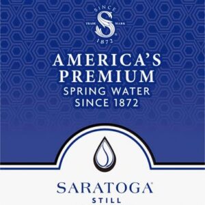 Saratoga Natural Spring Water - 28 oz. (Non-Carbonated, Pack of 12)