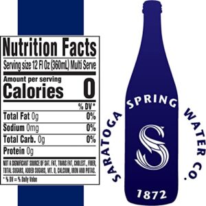 Saratoga Natural Spring Water - 28 oz. (Non-Carbonated, Pack of 12)