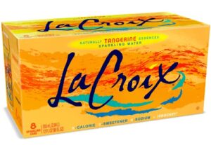 lacroix sparkling water, tangerine, 12 fl oz (pack of 8)