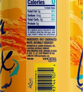 LaCroix Sparkling Water, Tangerine, 12 Fl Oz (pack of 8)