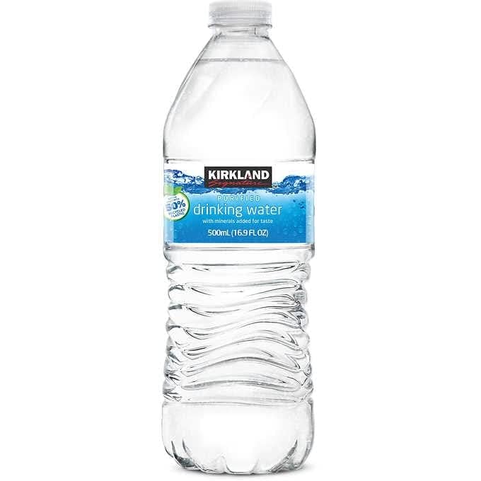 Blue Ribbon Kirkland Signature Purified Drinking Water 16.9 Fl Oz (Pack of 40, Total of 676 Fl Oz)