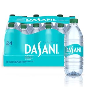 dasani purified water enhanced with minerals, 16.9 fl oz (pack of 24)