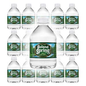 poland spring 100% natural premium spring water - 8 fl oz bottles | pack of 16