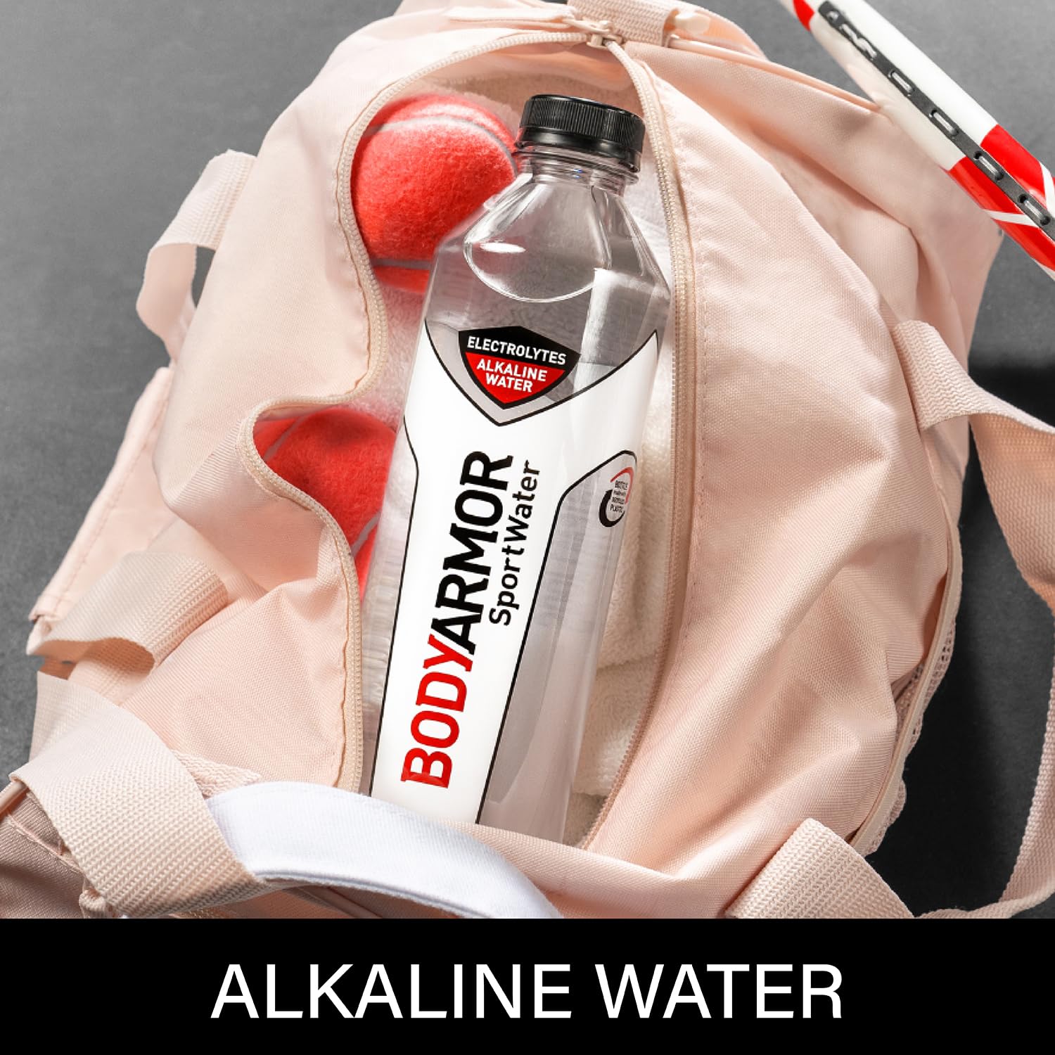 BODYARMOR SportWater Alkaline Water, Superior Hydration, High Alkaline Water pH 9+, Electrolytes, Perfect for your Active Lifestyle, 1 Liter (Pack of 6)