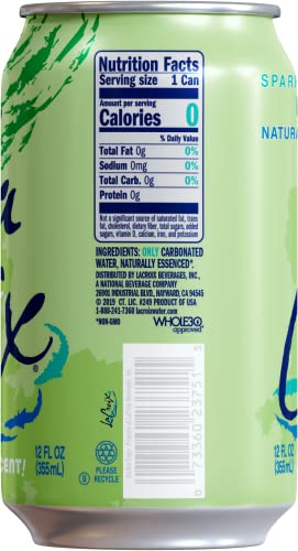 LaCroix Sparkling Water, Lime, 12 Fl Oz (pack of 12)