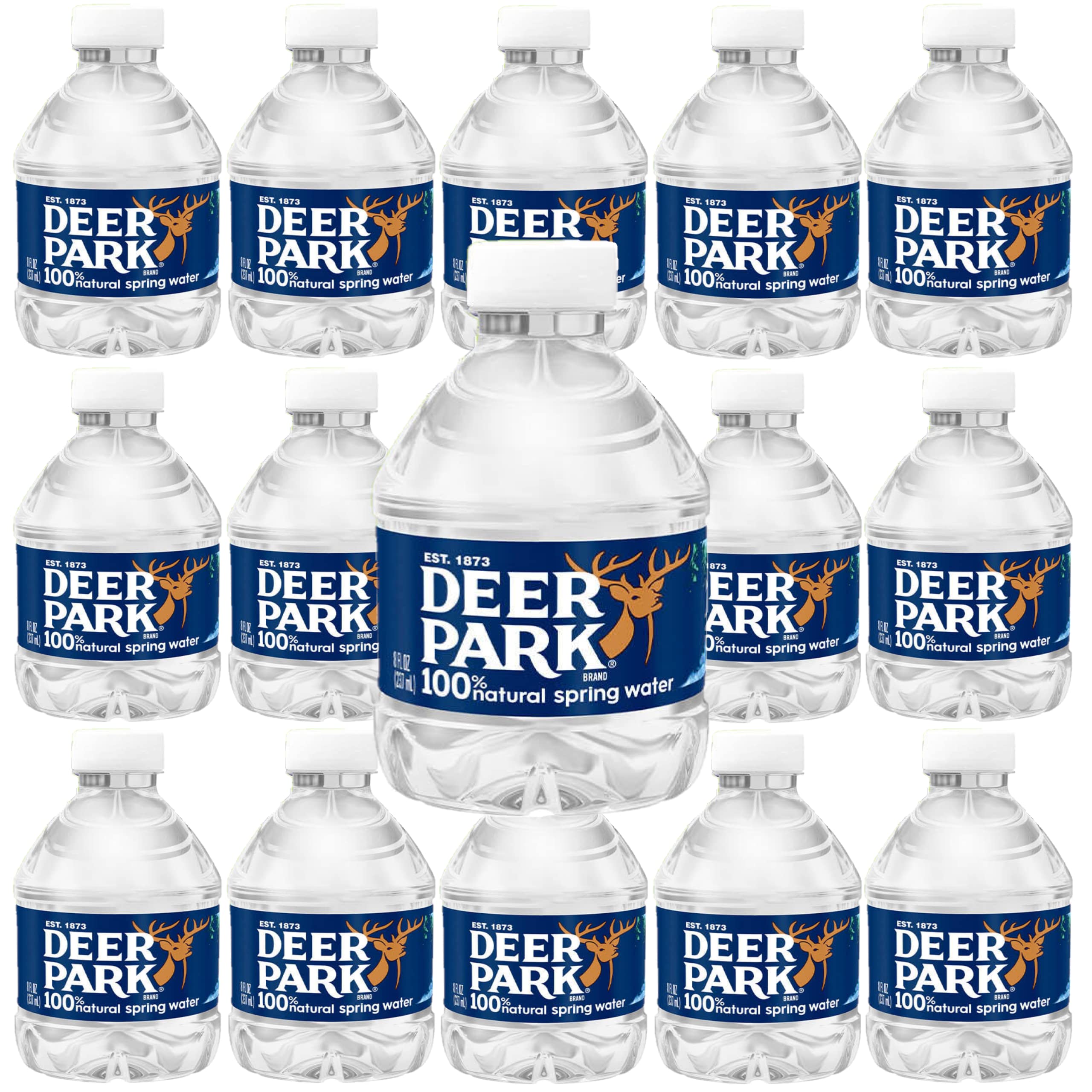 Deer Park Bottled Water (8 Oz Pack of 15) with Bay Area Marketplace Napkins