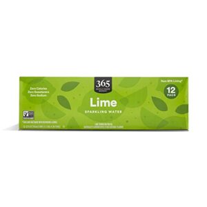 365 by whole foods market, lime sparkling water, 12 fl oz