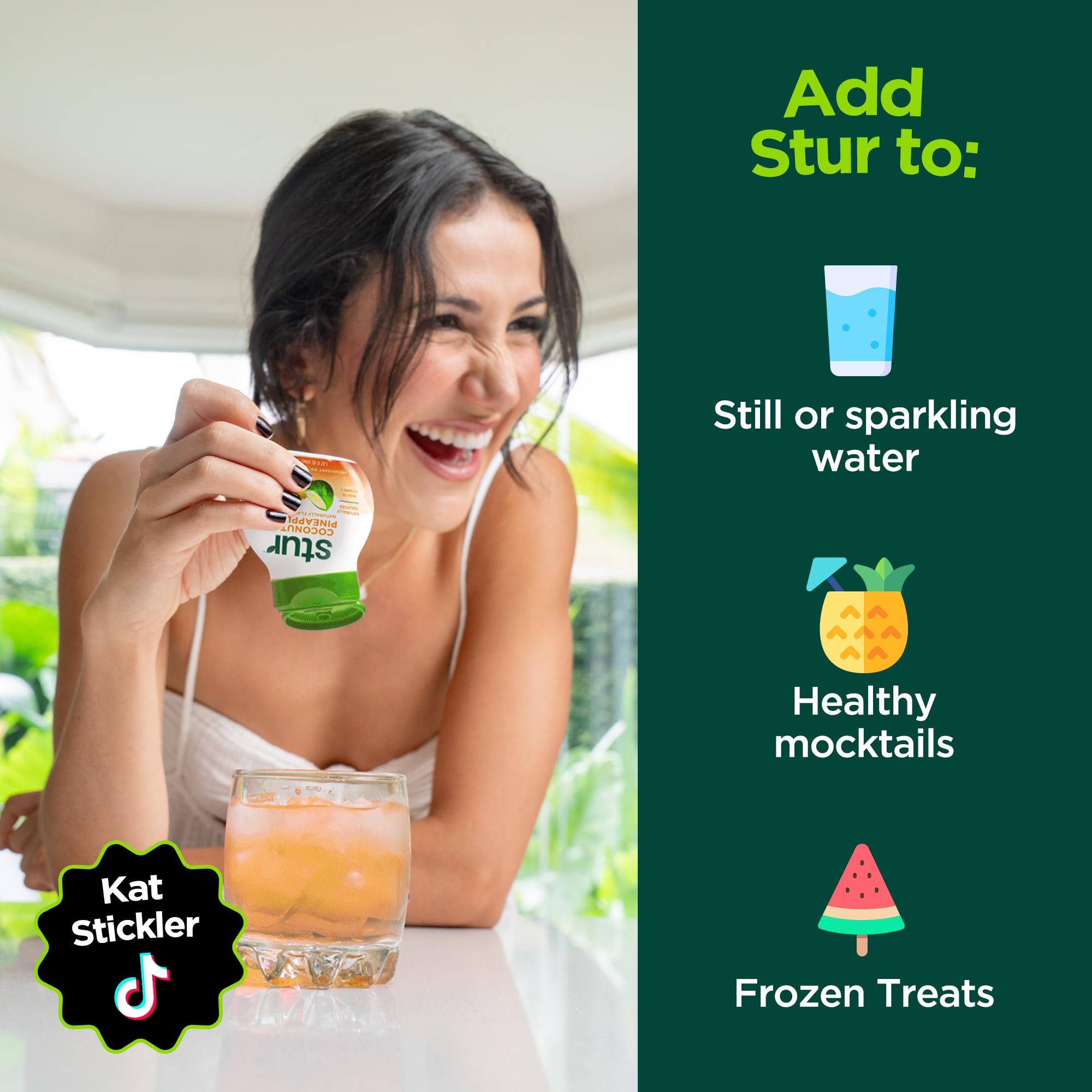 Stur Liquid Water Enhancer | Summer Variety Pack | Naturally Sweetened | Sugar Free | Zero Calories | Keto | Vegan | 5 Bottles, Makes 120 Drinks