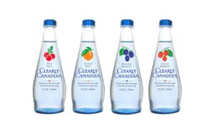 clearly canadian sparkling flavored water (4 flavor sampler, 4 pack sampler)