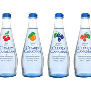 Clearly Canadian Sparkling Flavored Water (4 Flavor Sampler, 4 Pack Sampler)