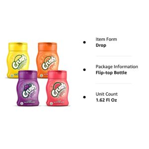 Crush, Summer Variety, Liquid Water Enhancer – New, Better Taste! (4 Bottles, Makes 96 Flavored Water Drinks) – Sugar Free, Zero Calorie