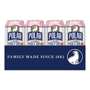 Polar Seltzer Water Ruby Red Grapefruit, 12 fl oz cans, 24 pack