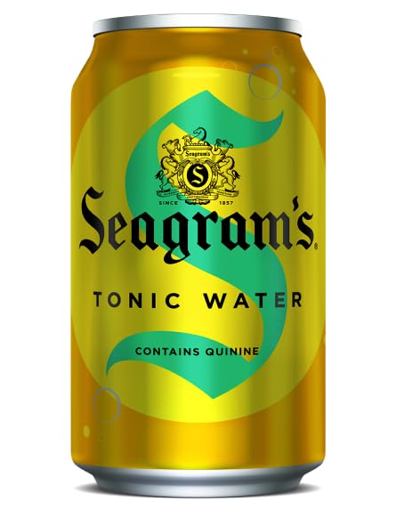 Seagram's Tonic Water, Contains Quinine, 12 oz Can (Pack of 18, Total of 216 Oz)