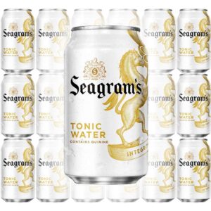 seagram's tonic water, contains quinine, 12 oz can (pack of 18, total of 216 oz)