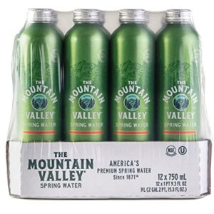 he Mountain Valley 750 mL Spring Water in Aluminum Can 12pk