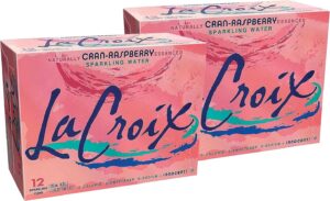 lacroix cran-raspberry sparkling water, 12 oz.