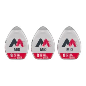 mio liquid water enhancer, fruit punch, 1.62 oz, (pack of 3)