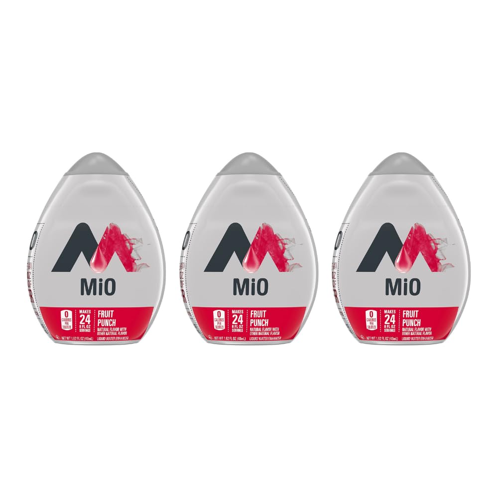 Mio Liquid Water Enhancer, Fruit Punch, 1.62 OZ, (Pack of 3)