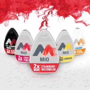 MiO Strawberry Watermelon Liquid Water Enhancer, 2X More, 3.24 Fl Oz Bottle, As Seen on TikTok