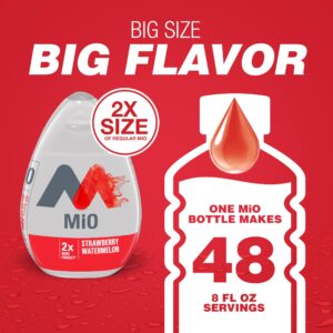 MiO Strawberry Watermelon Liquid Water Enhancer, 2X More, 3.24 Fl Oz Bottle, As Seen on TikTok