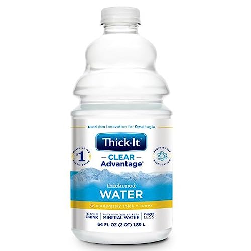 Thick-It AquaCareH2O Thickened Water 64 oz. Bottle Unflavored Ready to Use Honey Consistency, B452-A5044 - Case of 4