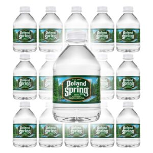 poland spring water bottles - poland spring small water bottles, mini water bottle, poland spring 8 oz bottled water 16 pack - bottled poland spring water - spring water bottles 16 pack