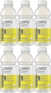 vitamin water zero, lemonade - squeezed, 20oz bottle (pack of 6, total of 120 oz)