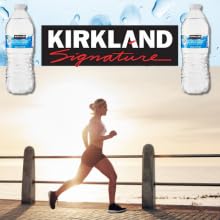 Kirkland Water 33.8 Fl Oz Alkaline Premium Drinking Water, (6 pack)