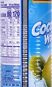 Goya Foods Coconut Water With Pulp, Real Coconut Pieces, 17.6 Fl Oz, Pack of 24, (33939)