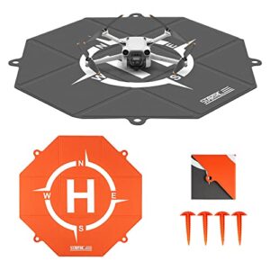 startrc drone landing pad, double-sided colors waterproof 20 inch helipad for dji mini 4k/mini 4 pro/avata 2/air 3/mini 2 se/mini 3 pro/mavic air 2s/avata/rc drone accessories