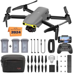 Autel Robotics EVO Nano+ Premium Bundle, 249g Mini Drone with 4K RYYB Camera, No Geo-Fencing, PDAF + CDAF Focus, 3-Axis Gimbal, 3-Way Obstacle Avoidance, Nano Plus Fly More Combo, Gray