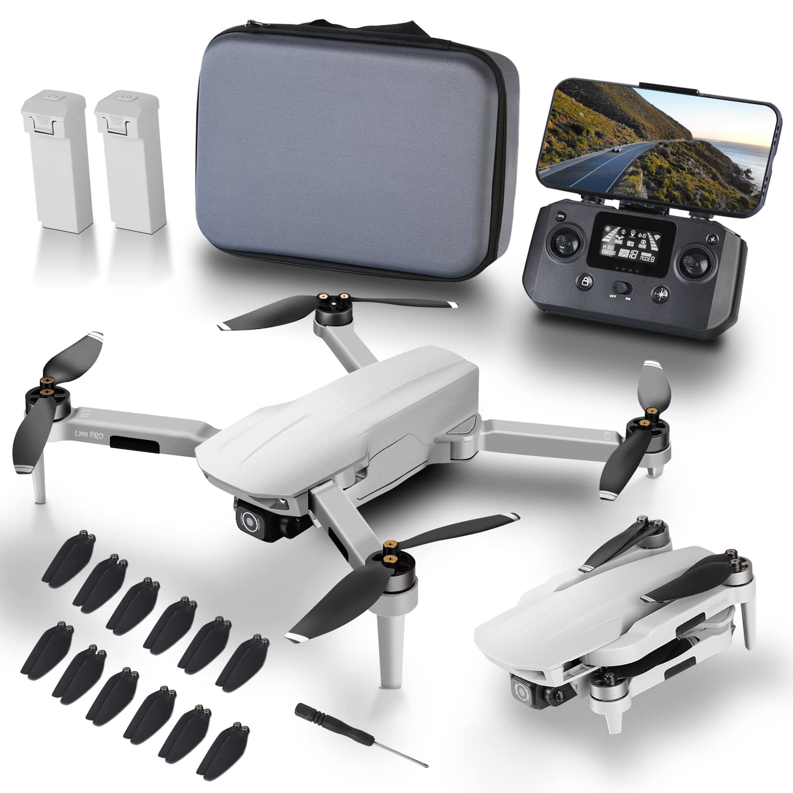 NMY Drones with Camera for Adults 4k, 5G WIFI FPV Transmission Drone, 40mins Flight Time on 2 Batteries, Brushless Motor, Mobile Phone Control, Multiple Flight Modes, Suitable for Beginners