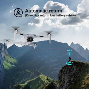 NMY Drones with Camera for Adults 4k, 5G WIFI FPV Transmission Drone, 40mins Flight Time on 2 Batteries, Brushless Motor, Mobile Phone Control, Multiple Flight Modes, Suitable for Beginners