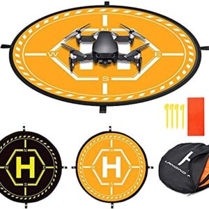 Fstop Labs 36 inch RC Drone Waterproof Collapsible Foldable Landing Pad for DJI Tello Mavic 2 Zoom Air Pro Platinum Phantom 3 4 Spark Accessories High Contrast