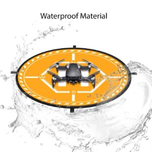 Fstop Labs 36 inch RC Drone Waterproof Collapsible Foldable Landing Pad for DJI Tello Mavic 2 Zoom Air Pro Platinum Phantom 3 4 Spark Accessories High Contrast