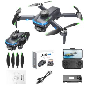 Rc Drones With Camera for Adults 4k & 1080p Mini Drone for Kids 8-12 with Headless Mode, Mobile Phone Control, Multiple Flight Modes, 2.4G Rc Plane Fpv Drone Remote Control Airplane Cool Stuff (Black)