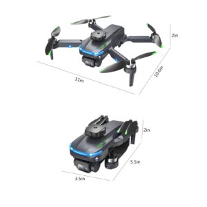 Rc Drones With Camera for Adults 4k & 1080p Mini Drone for Kids 8-12 with Headless Mode, Mobile Phone Control, Multiple Flight Modes, 2.4G Rc Plane Fpv Drone Remote Control Airplane Cool Stuff (Black)