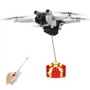 TORTOISE Payload Delivery Airdrop Transport Device Fishing Bait Line Throwing Drone Toy/Search &Rescue For Dji Mavic Air 2/2s Quadrotor Drone Drop Release Accessories