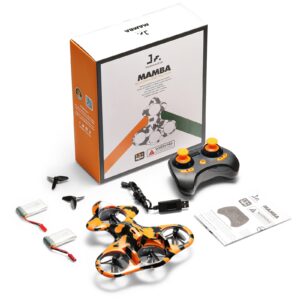 SainSmart Jr. Mini Drone for Kids, Remote Control Helicopters Toy, Hobby RC Quadcopter Indoor, 2 Rechargeable Batteries, 3 Speed and 3D Flip for Beginners, Black