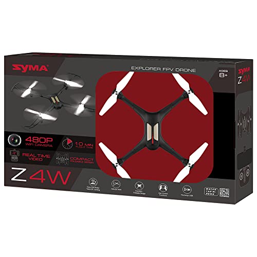 SYMA EXPLORER FPV Drone Z4W, Compact Foldable Design, One Key Take Off and Landing, Ages 8+