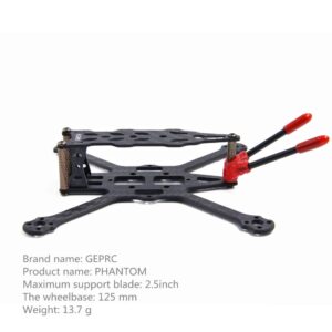 GEPRC GEP-PT PHANTOM 2.5inch 125mm Toothpick Quadcopter FPV Rcing Drone 3K Carbon fiber Frame Kit