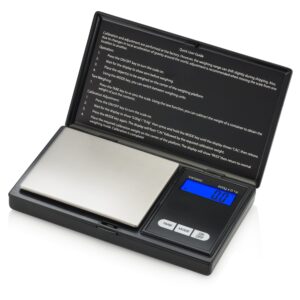 smart weigh digital pocket gram scale, 600g x 0.1g digital gram scale, jewelry scale, food scale, medicine scale, kitchen scale black, battery included