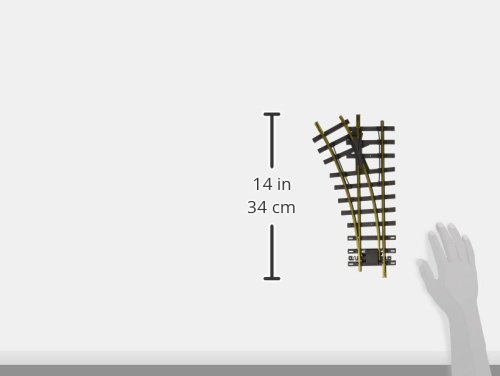 Bachmann Industries Large "G" Scale Universal Brass Track with 30 Degree 4' Diameter Turnout, Left