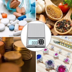 GRAM PRES Digital Pocket Gram Scale 300g x 0.01g Accuracy， Micro Mini High Precision Scale Digital Weight Grams and Oz for Jewelry, Diamond，Arrows, Powders, Herbs and Food,with 50g Cal Weights